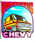 vantastic chevy van vintage t-shirt iron-on
